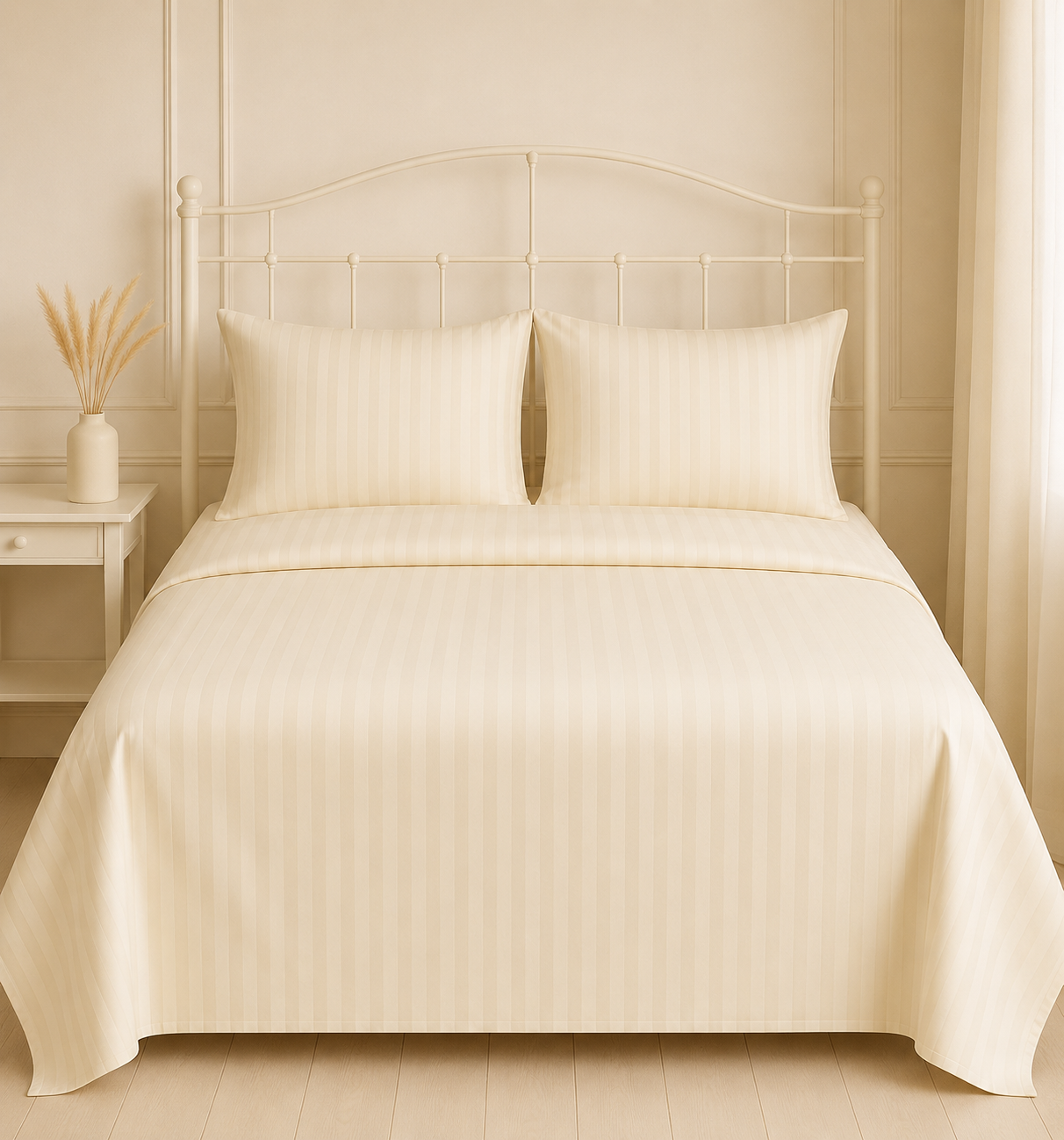 CREAM SATIN