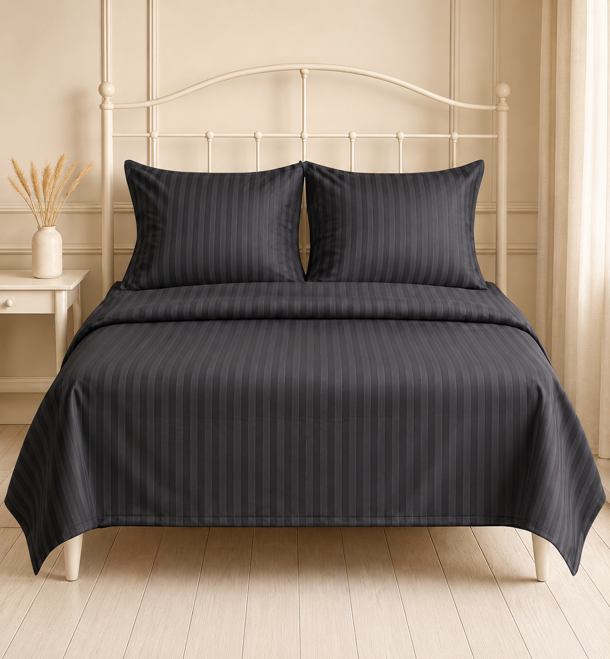 DARK GEY SATIN