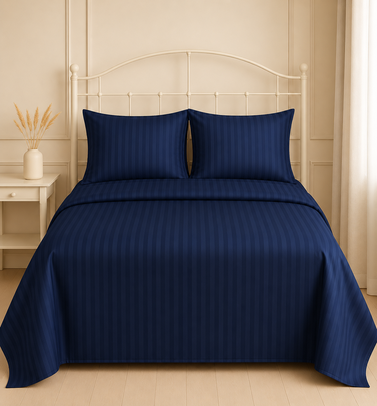 NAVY SATIN