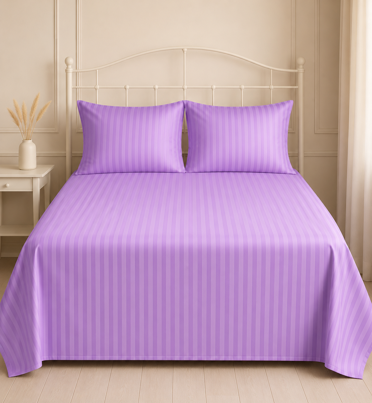 PURPLE SATIN